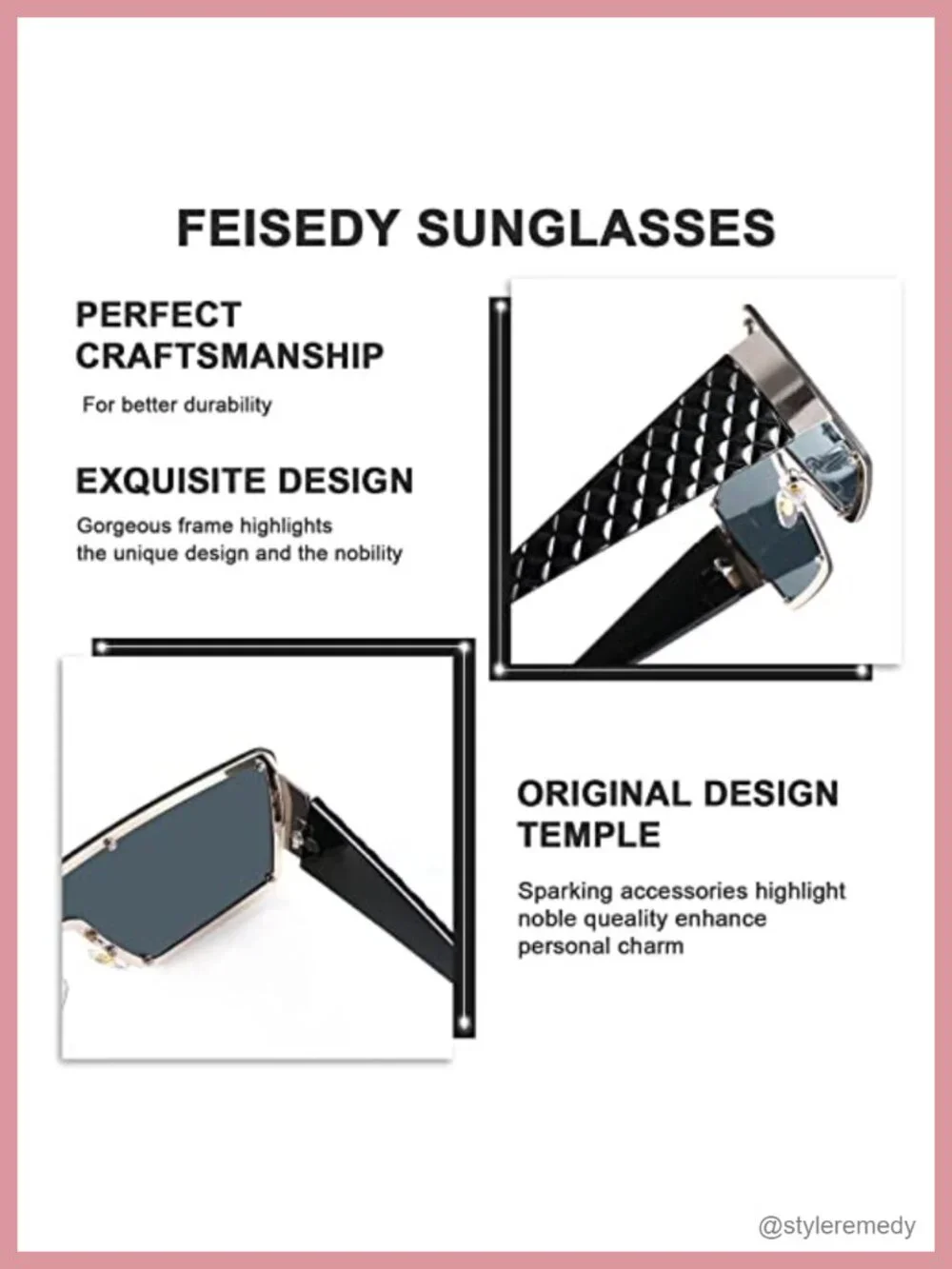 Oversized Square Shield Sunglasses UV400 One Piece Frameless